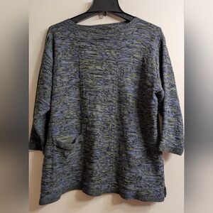 Chris Triola Handmade Wearable Art Knit Sweater | 100% Cotton | Made in USA | S